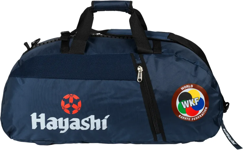 [8041-6005] Backpack-Sportsbag-Dufflebag combination “WKF” (Blue)
